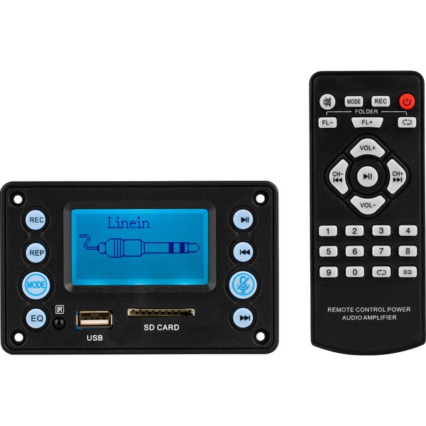 Main product image for 5 VDC Bluetooth 4.2 FM Radio MP3 WAV FLAC Audio Preamp Board with Remote320-347